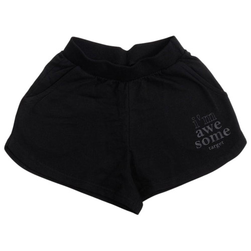 Target Παιδικό σετ Loose Crop Top & Shorts Single Jersey Set ''Awesome''
